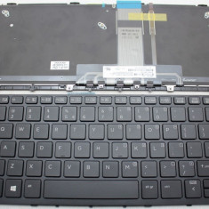 Tastatura laptop noua HP PRO X2 612 G1 Black frame black ( Backlit, WIN 8) US