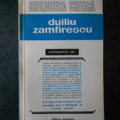 Biblioteca critica - Duiliu Zamfirescu
