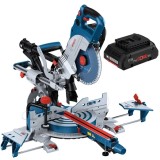 Bosch GCM 18V-216 DC + ProCORE - Fierastrau circular stationar 216x30 mm + Acumulator Li-Ion 18 V 4 Ah
