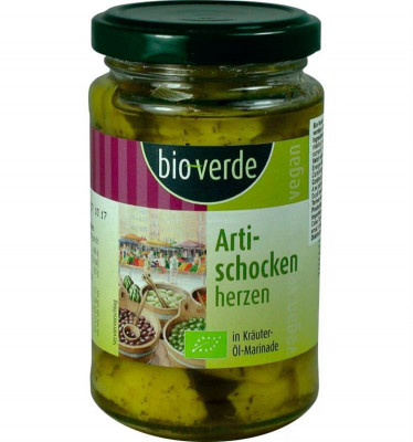 Inimi Bio de Anghinare Marinate in Ulei si Verdeturi Bio Verde 200gr foto