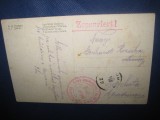 1359-Carte Postala militara- KUK- Primul razboi anul 1918., Dreptunghiular, Lemn