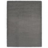 Cumpara ieftin Covor, gri &icirc;nchis, 120 x 160 cm, blană ecologică de iepure