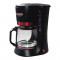 Filtru de cafea Delicia Albatros, 10 cesti, 680 W, Negru/Rosu