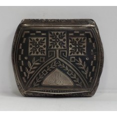 Tabachera din argint, Niello, cca 1900