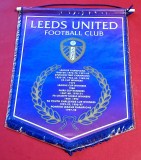 Fanion fotbal - LEEDS UNITED (Anglia) - Dimensiuni mari 39x29 cm