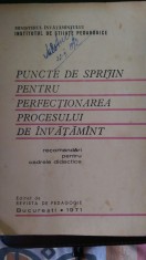 LXXC3 Puncte de sprijin pentru perfectionarea procesului de invatamant 1971 foto