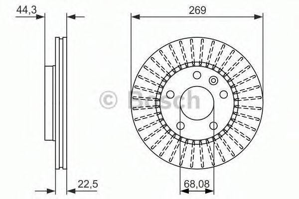 Disc frana DACIA DUSTER (2010 - 2016) BOSCH 0 986 479 779