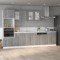 Gossi dulap cuptor microunde, gri sonoma, 60x57x207cm, lemn prelucrat