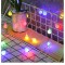 Instalatie sfere brad Craciun Flippy, 4 metri, 30 LEd-uri, alimentare la retea, fir transparent, multicolora