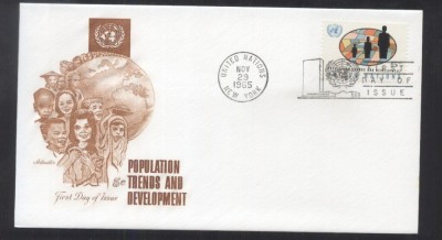UN New York 1965 World population conference Mi.161 FDC UN.284 foto