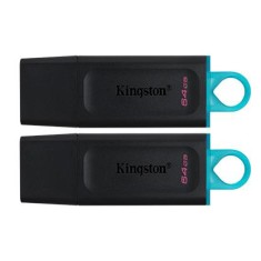 64GB USB3.2 Gen 1 DataTraveler Exodia (Black + Teal) - 2 Pieces, &quot;DTX/64GB-2P&quot; (timbru verde 0.03 lei)