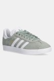 adidas Originals sneakers din piele &icirc;ntoarsă Gazelle culoarea verde, JH5384
