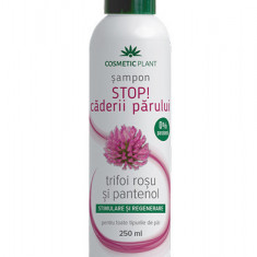 Sampon STOP! caderii parului cu trifoi rosu si pantenol, 250ml, Cosmetic Plant