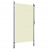 VidaXL Jaluzea tip rulou de exterior, crem, 120 x 270 cm