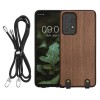 Husa Kwmobile pentru Samsung Galaxy A53 5G, Maro, Lemn, KWM000021NZ001C, Silicon, Carcasa