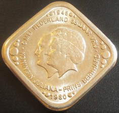 Moneda COMEMORATIVA RARA 5 CENTI - OLANDA 1945 - 1980 *cod 753 foto