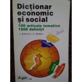 J. Bermond, A. Geledan - Dictionar economic si social. 100 articole tematice, 1500 definitii (Editia: 1995)