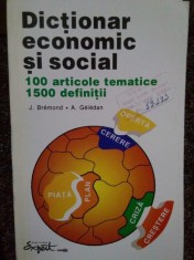 J. Bermond, A. Geledan - Dictionar economic si social. 100 articole tematice, 1500 definitii (Editia: 1995) foto