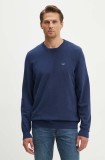 Levi&#039;s pulover barbati, culoarea albastru marin, light, cu guler
