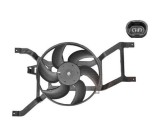 GMV radiator electroventilator Dacia Logan, 2004-2012, Sandero 2008-2012; motor 1.0, 1.2; 1.4; 1.6 benzina, 1.5 dci; fara AC, 120 W; 295 mm; 2 pini