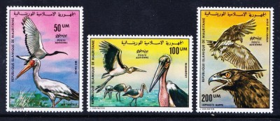Mauritania 1976 - Pasari, serie neuzata foto