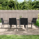 VidaXL Set mobilier de grădină cu perne, 7 piese, poliratan și oțel