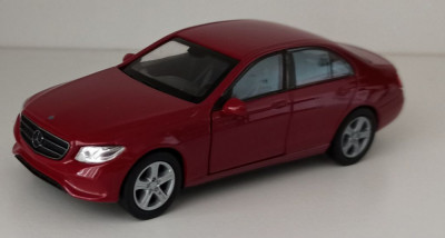 Macheta Mercedes Benz E-Class W213 2016 rosu - Welly 1/36 foto