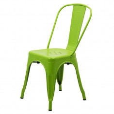 Scaun metalic, inaltime 85 cm, suporta maxim 110 kg, verde foto