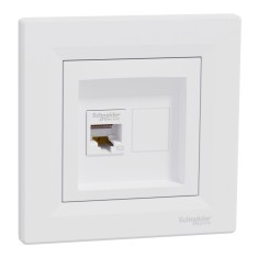 Priza RJ45 simpla UTP CAT5E Schneider Asfora alb EPH4300121
