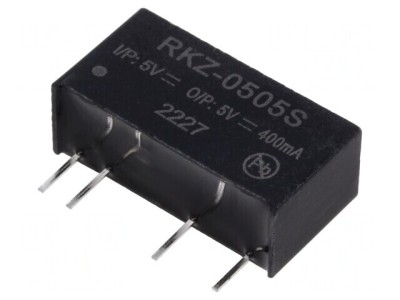 Convertor DC-DC 5V 400mA 2W SIP7 foto