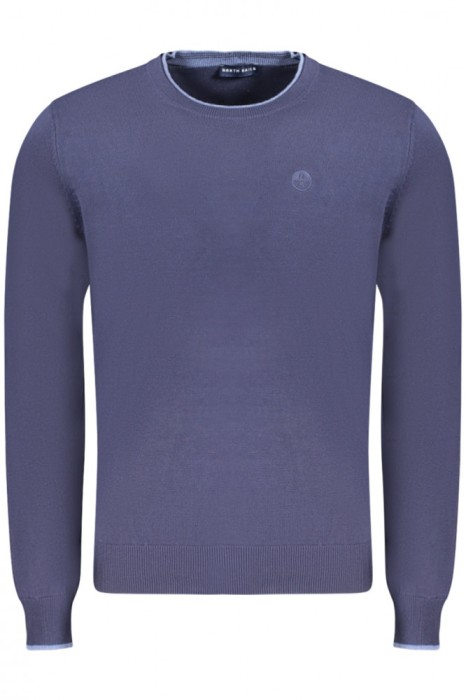 North Sails Pulover barbati, cu mini logo brodat, Regular fit, Bleumarin, S