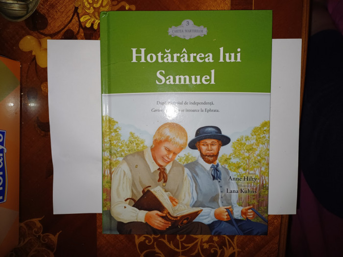 CY - Anne HILTY &quot;Hotararea lui Samuel / 3 Cartea Martirilor&quot;