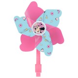 Accesoriu montaj pe ghidon, morisca de vant, culoare roz/albastru, model Minnie Cod:59169SV