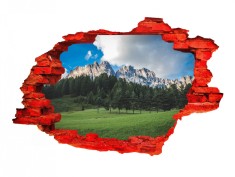 Autocolant decorativ, Gaura in perete, Natura si peisaje, Multicolor, 85 cm, 2649ST-2 foto