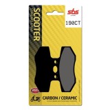 SBS - Plăcuțe de fr&acirc;nă 190CT pentru scuter (Carbon / Ceramic)