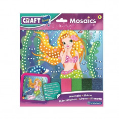 Set creativ mozaic Sirena Brainstorm, 400 autocolante, 3 ani+, Multicolor foto