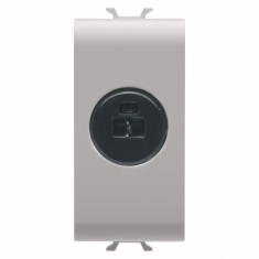 Priza audio si video audiofonic 1M Gewiss Chorus bej satinat MAT GW13454