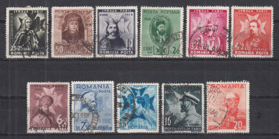 ROMANIA 1938 LP 126 STRAJA TARII - VOIEVOZI SERIE SATMPILATA foto
