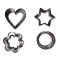 Set 12 forme decupatoare, Forme pentru biscuiti, 284COF