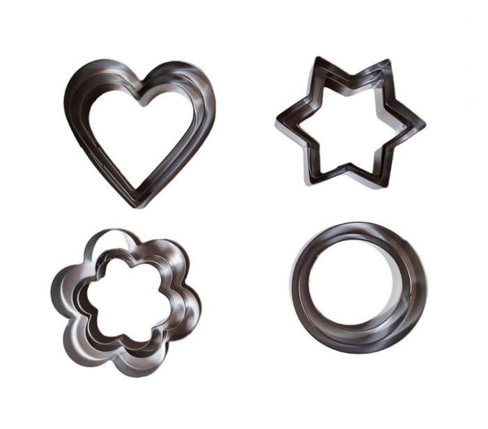 Set 12 forme decupatoare, Forme pentru biscuiti, 284COF