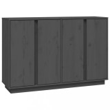 Gossi servanta, gri, 120x35x80 cm, lemn masiv de pin
