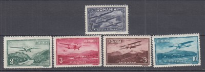 ROMANIA 1931 LP 94 VEDERI POSTA AERIANA SERIE MNH foto