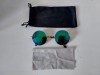 Ochelari de soare tip John Lennon,, Metal, Albastru