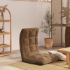 VidaXL Scaun de podea pliabil, maro, material textil