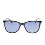 Ochelari de soare cu rama slim neagra si lentile bleu UV400