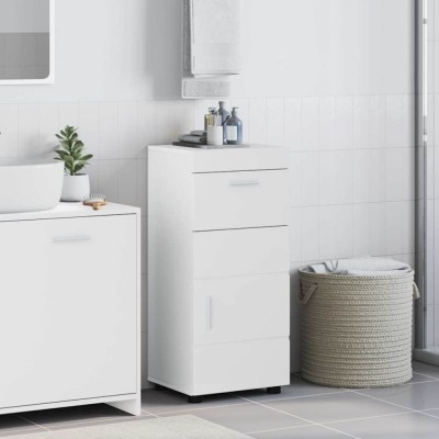 vidaXL Dulap de Baie cu ușă TULUM Alb 37 x 31.5 x 82 cm Lemn compozit 880341 foto