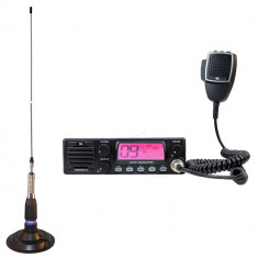 Kit Statie radio CB TTi TCB-900 EVO + Antena CB PNI ML160 cu magnet