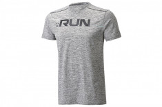 Tricou Under Armour Run Front Graphic SS Tee 1316844-001 gri foto