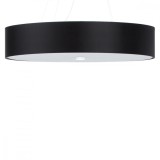 Candelabru Scara Negru Țesătură/Sticlă/Oțel 6 Becuri Rola Minimalist De Interior