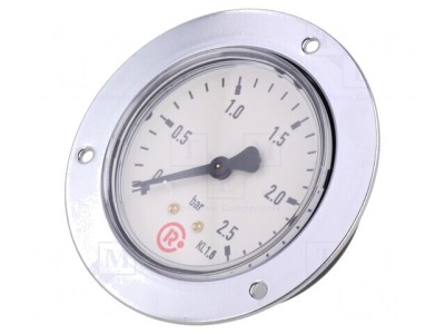 Manometru 0-2.5 bar pentru lichide și gaze 63mm foto